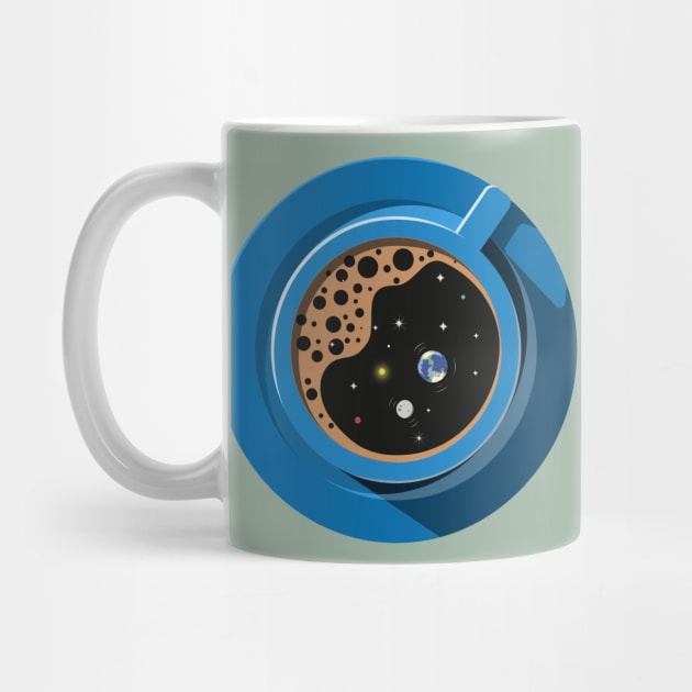 Solar System In A Cup Of Coffee by LittleBunnySunshine